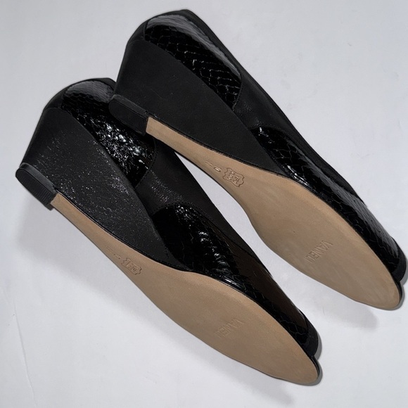 VANELI Black Peep-Toe Heels - Picture 4 of 6